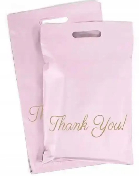 FOLIOPAKI KURIERSKIE RÓŻOWE Z RĄCZKĄ 310x420 + 70 50szt THANK YOU EAN (GTIN) 3338720409597