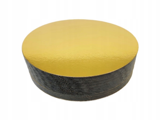 Levně zlatý dortový podklad o tloušťce 1,5 mm, průměr 24 cm, 5ks 92-85