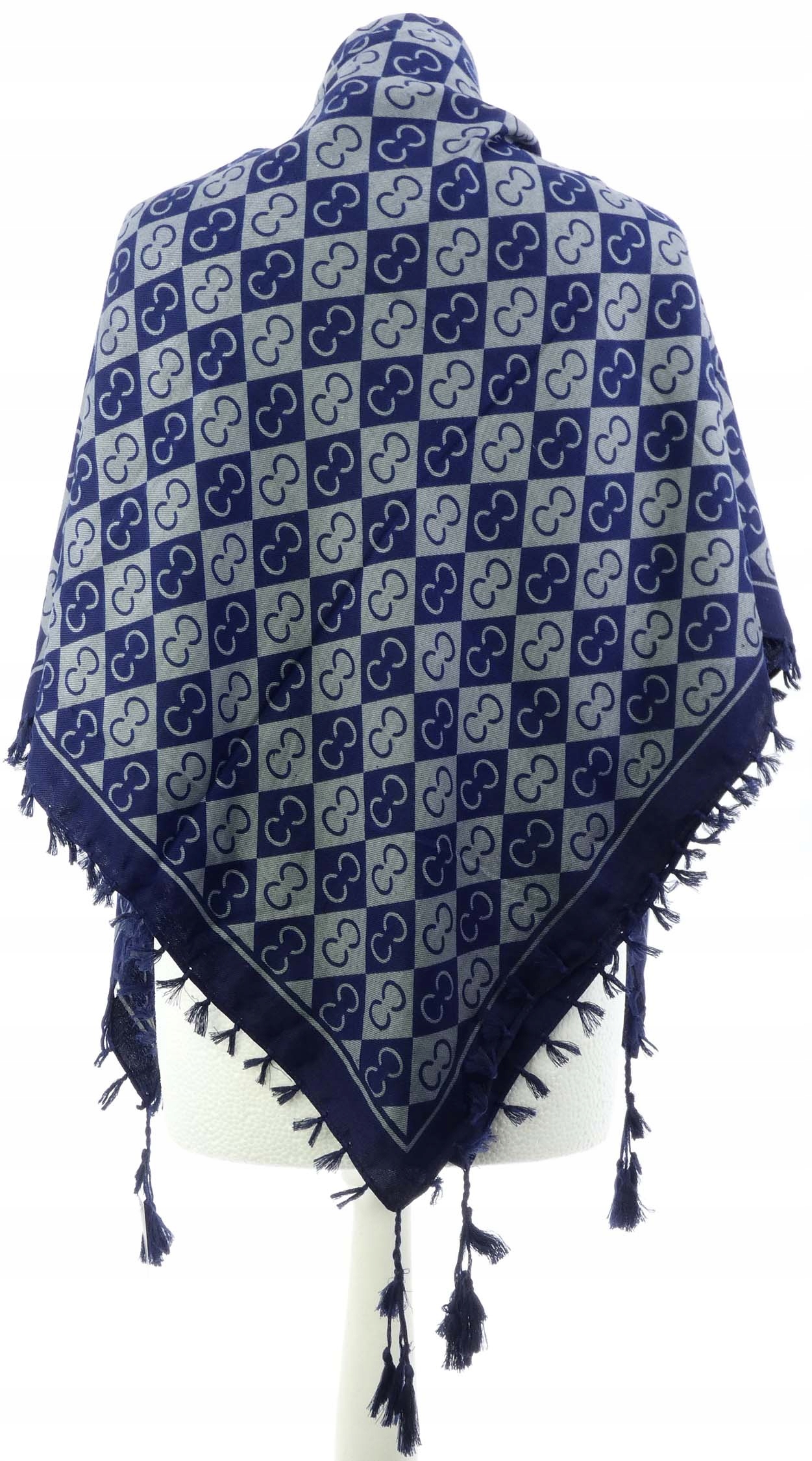 DAMSKA WZORZYSTA CHUSTA NA RAMIONA SZAL KRATA Marka bez marki