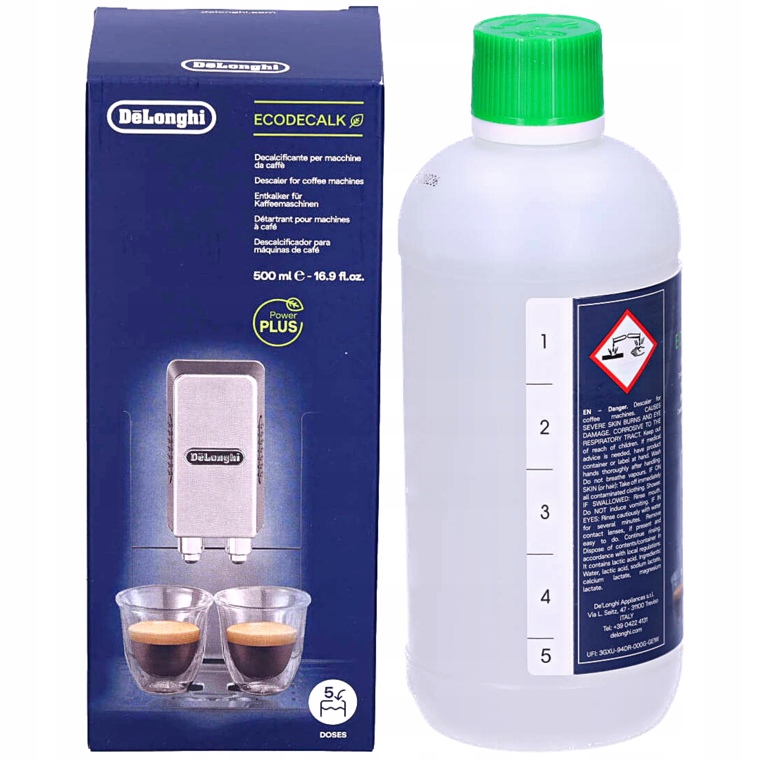 1x FILTR WODY zamiennik + ODKAMIENIACZ DeLonghi EAN (GTIN) 3475254478375