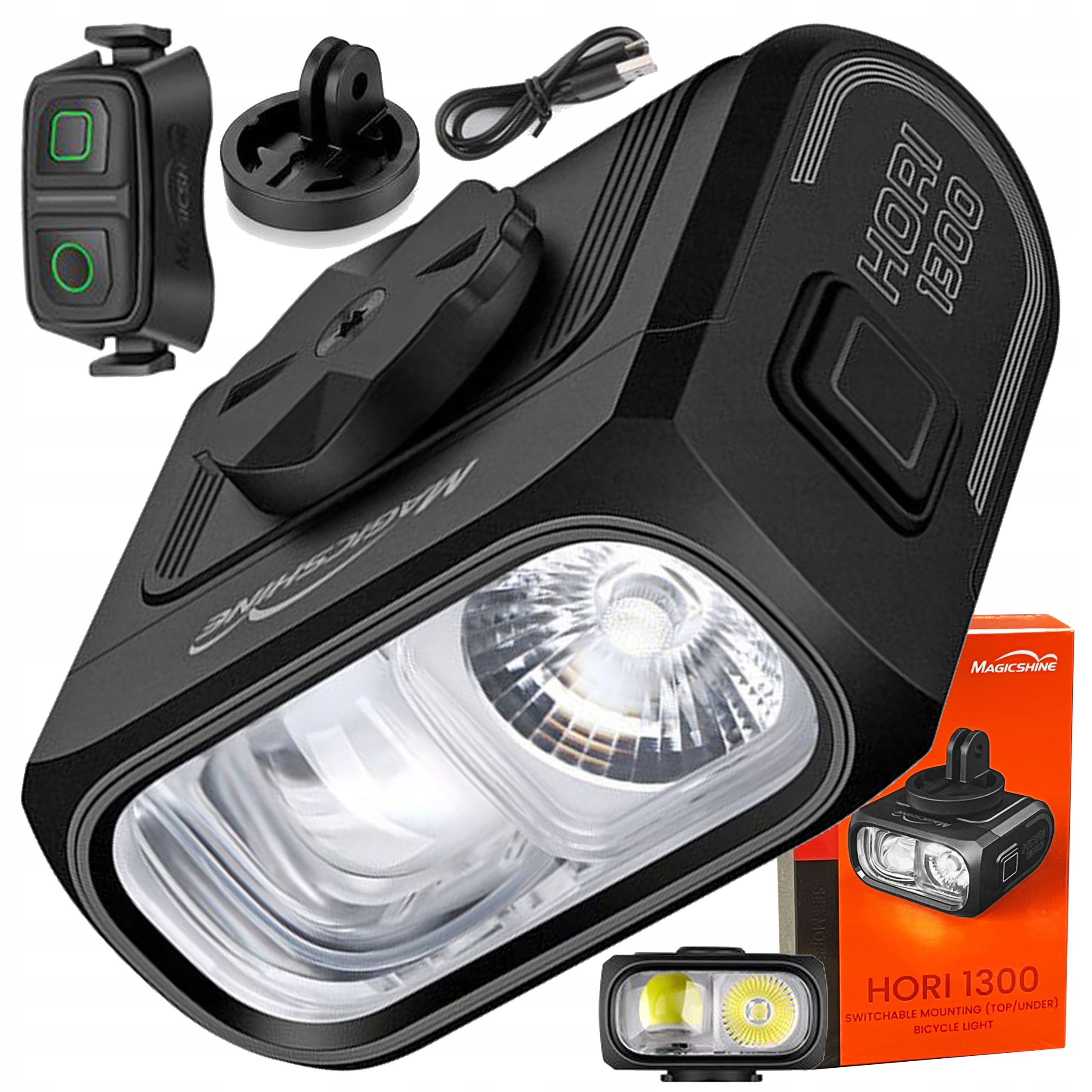 Přední Světlo Na Kolo Magicshine Hori 1300 lm Wahoo Garmin GoPro Usb-c