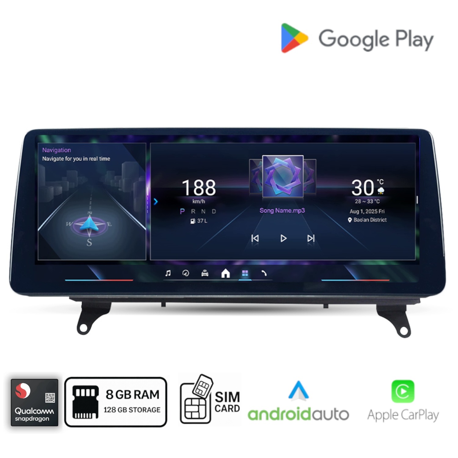 Android rádio pre Bmw X5 E70 E71 CCC s Android Auto Apple CarPlay Qualcomm 680 8 Gb Ram