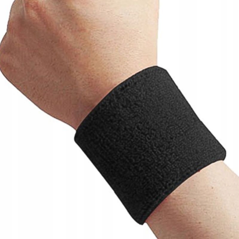 10X FROTKA NA NADGARSTEK RĘKĘ SPORTOWA OPASKA CZARNA SZEROKA TENIS PIŁKA Marka inna