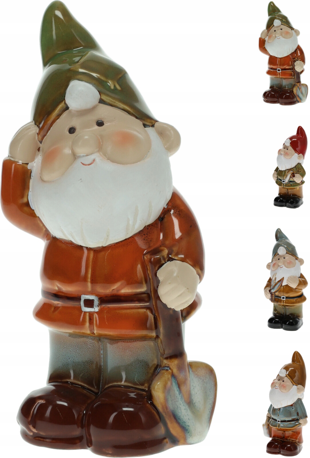 

Krasnal Ogrodowy Figurka Ozdobna Porcelanowa 18 CM
