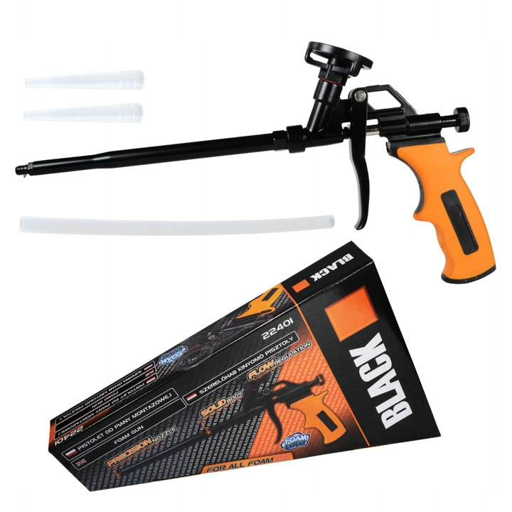 PISTOLET DO PIANKI PIANY MONTAŻOWEJ METALOWY MOCNY Marka Black