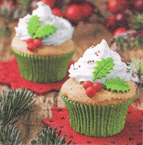 Serwetka decoupage 277S serwetki Muffinki święta