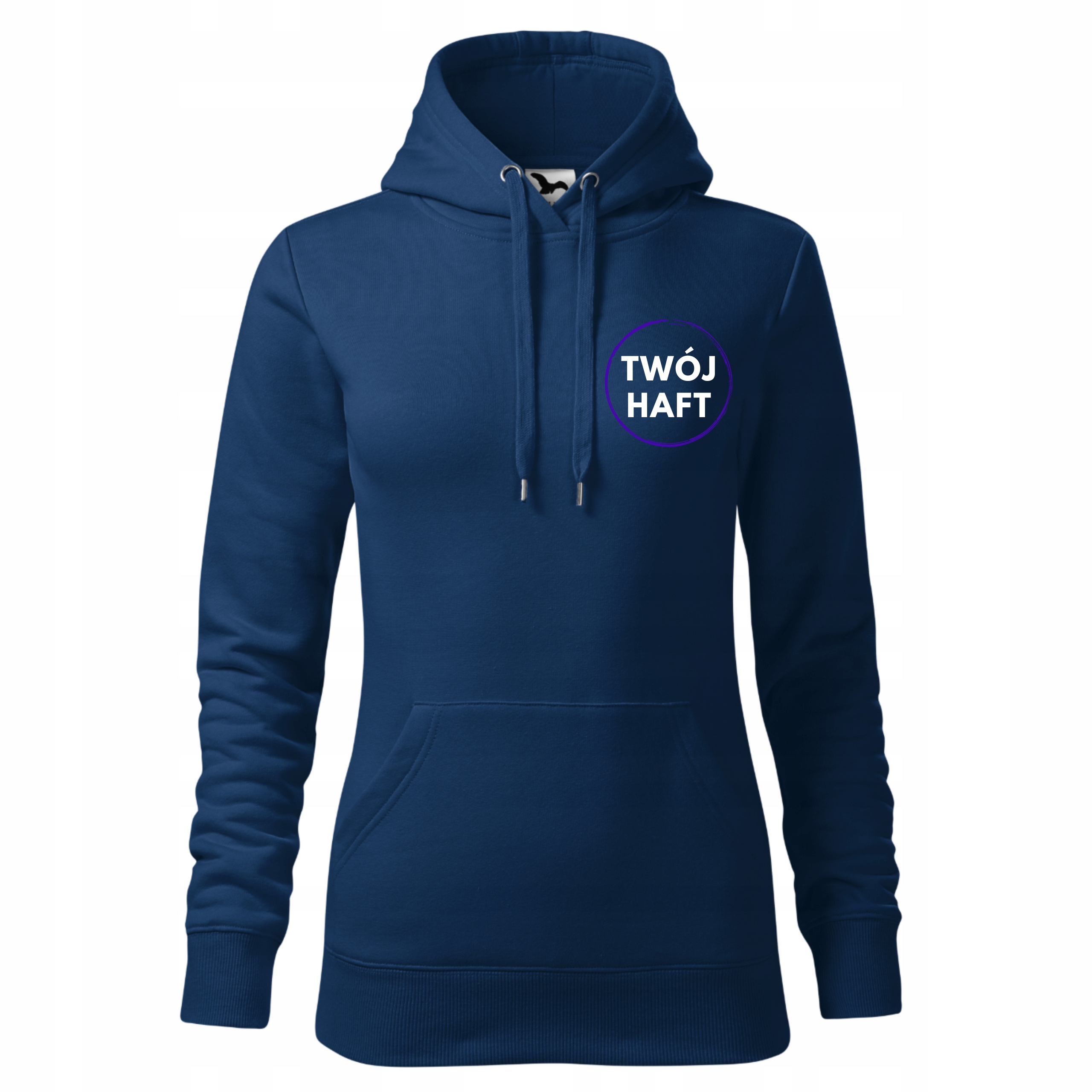 Dámská mikina Mikina S Kapucí S Potiskem loga společnosti, tmavě modrá XXL