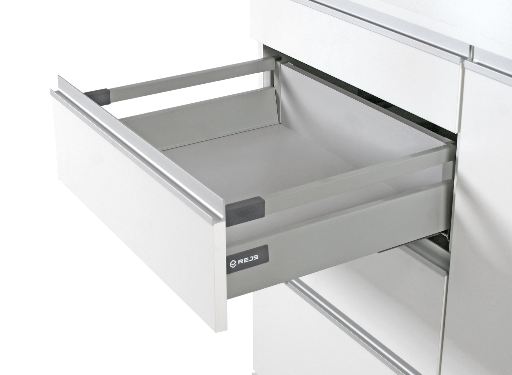 

Szuflada Comfort Box L350 Szara H140 Miękki Dociąg