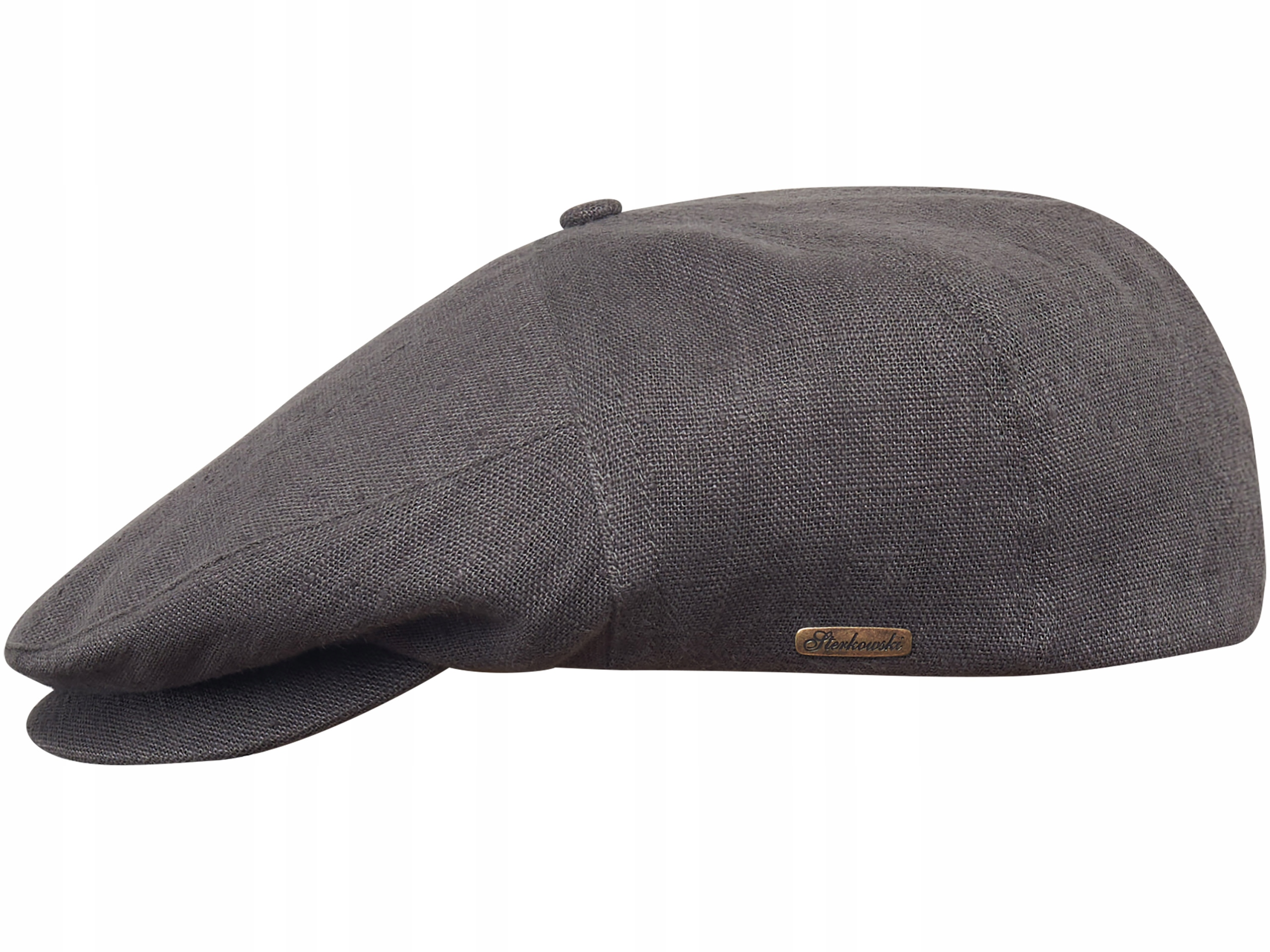 

Letni Kaszkiet Z Lekkiego Lnu Szary Swede 57 CM M