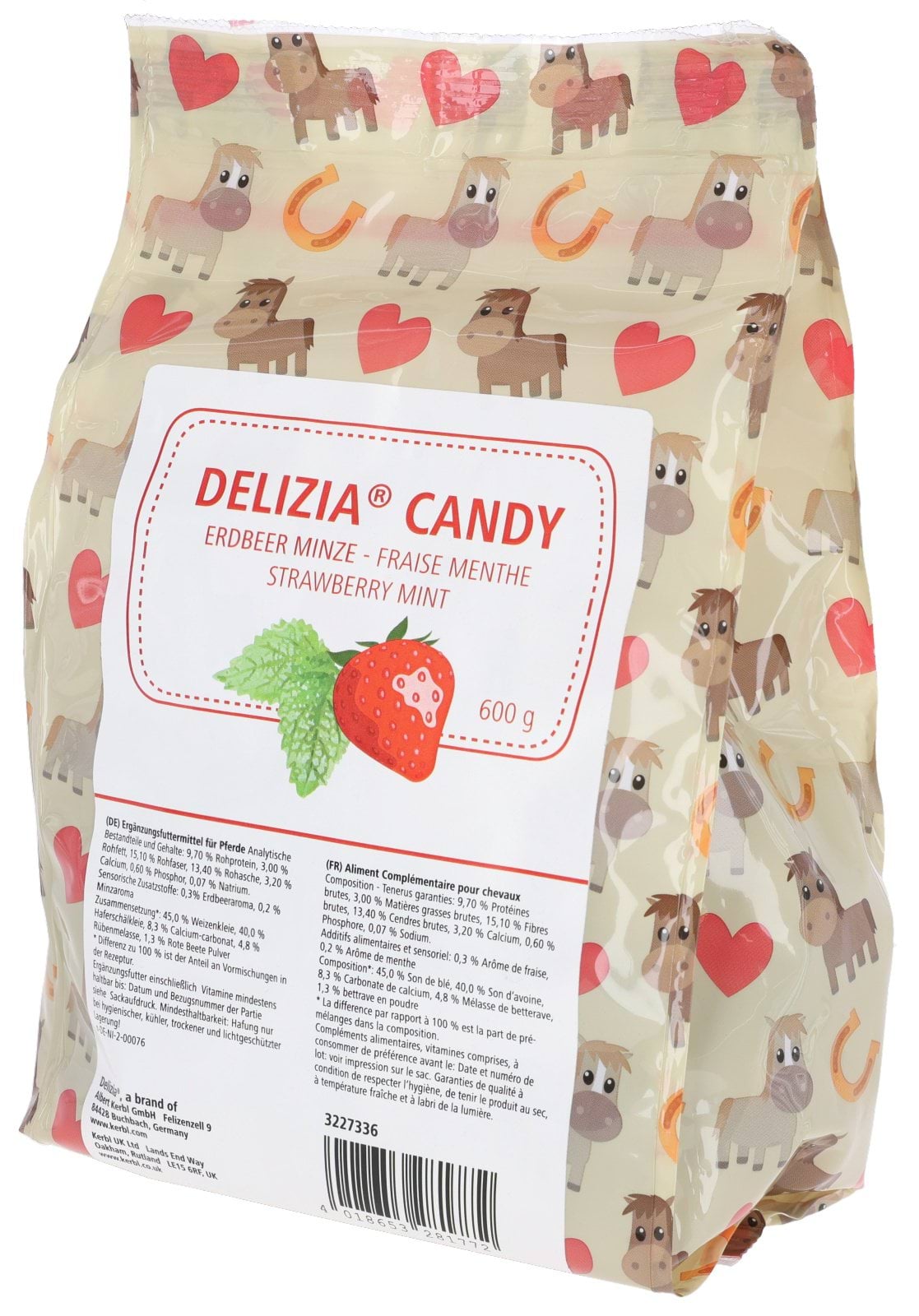 Smakołyki dla konia Delizia Candy Truskawka/Mięta 600 g