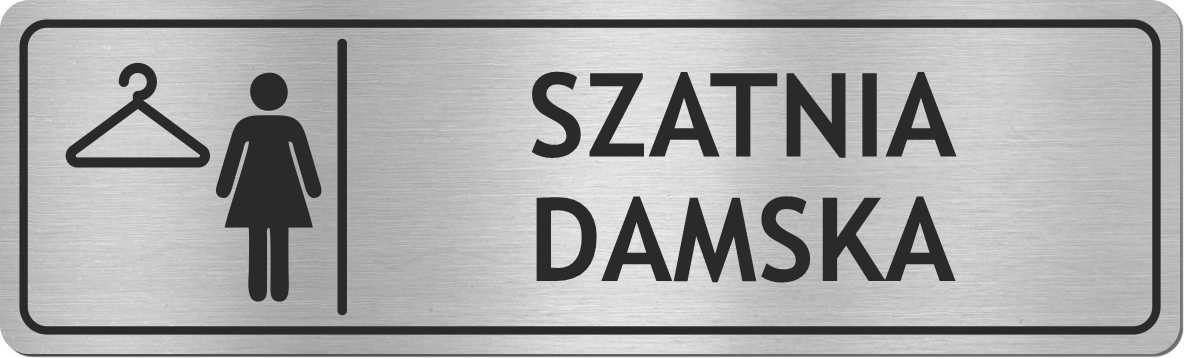 

Tabliczka na drzwi Szatnia Damska stal nierdzewna