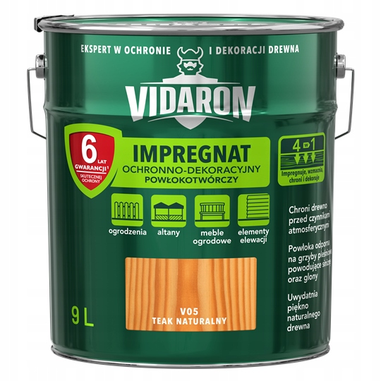 Vidaron Impregnát Na Dřevo 9 L Teak Přírodní