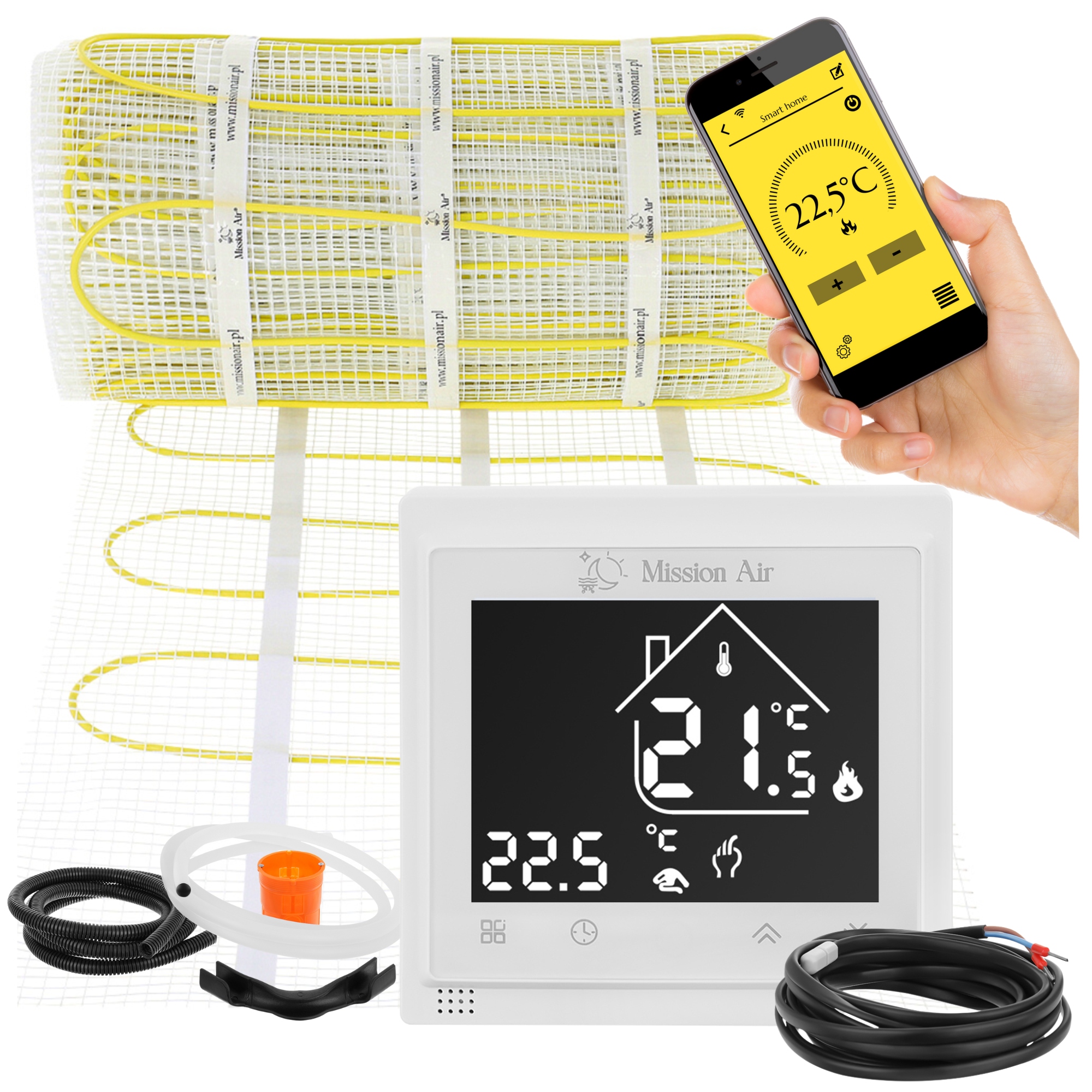 Set Vykurovacia podložka pod dlaždice MA-160W/m² 4m²