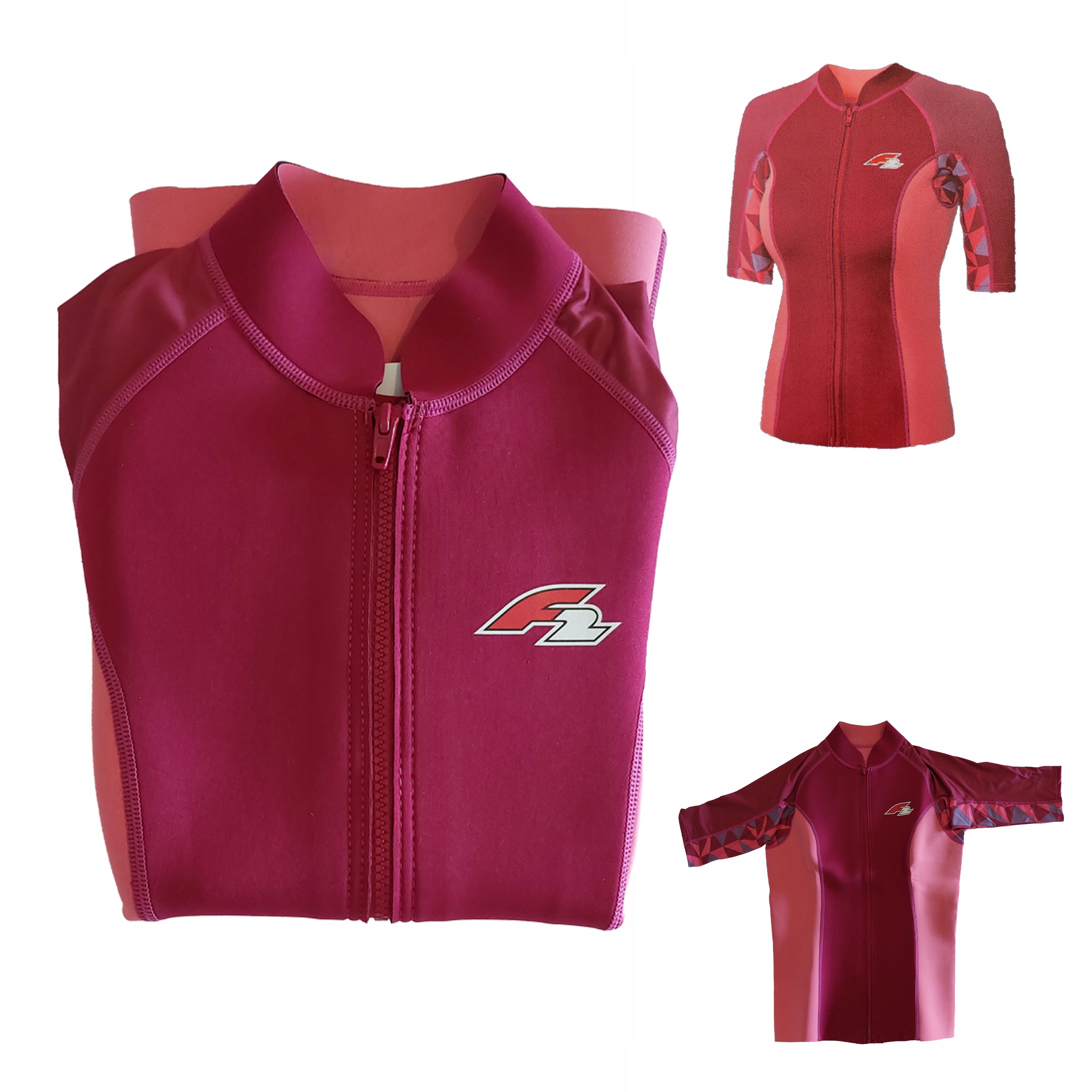 F2 koszulka neoprenowa top do pływania winds pianka 1,5mm krótka damska r.L