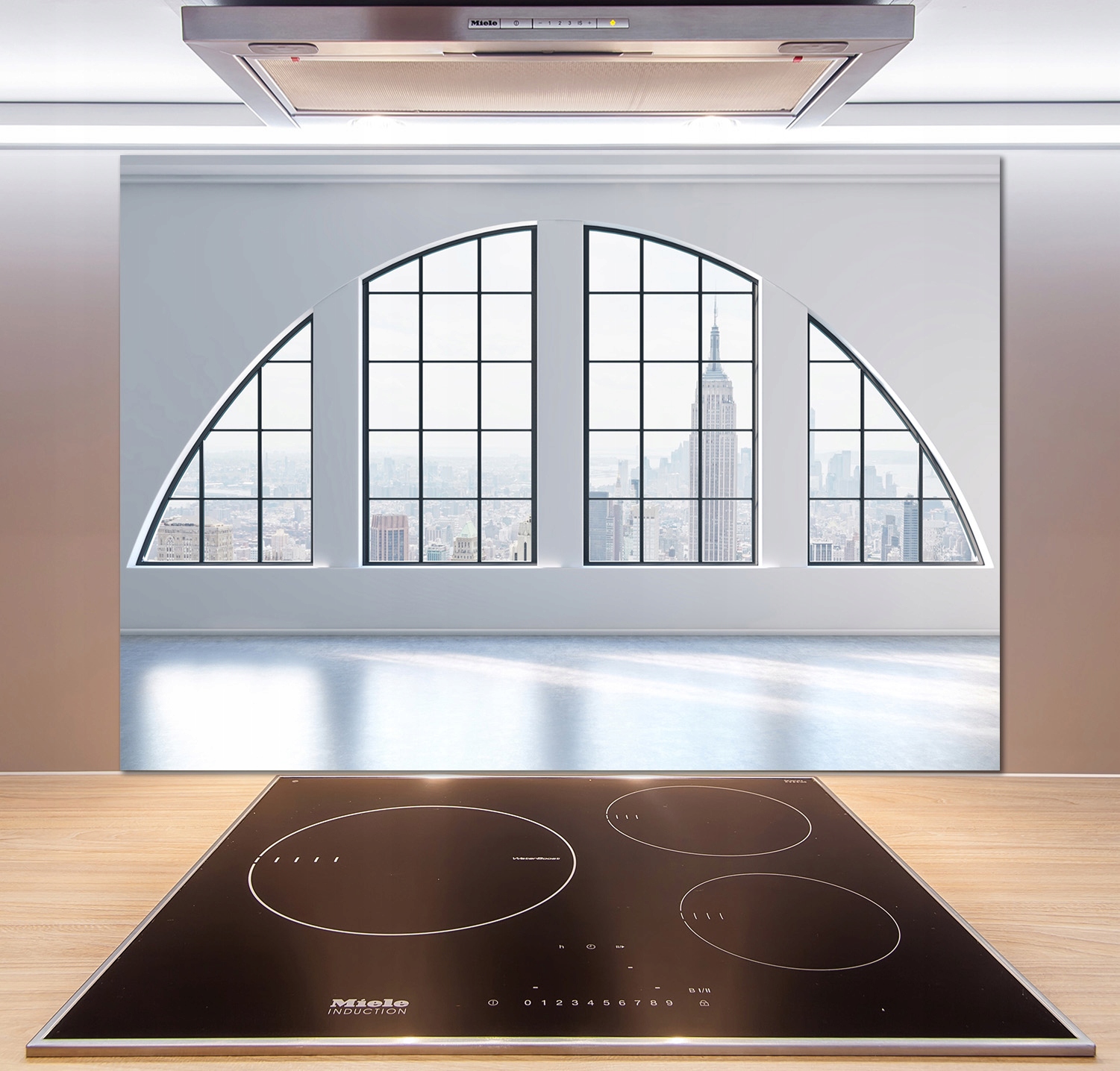 

Panel lacobel Przestronne wnętrze 100x70 cm + Klej