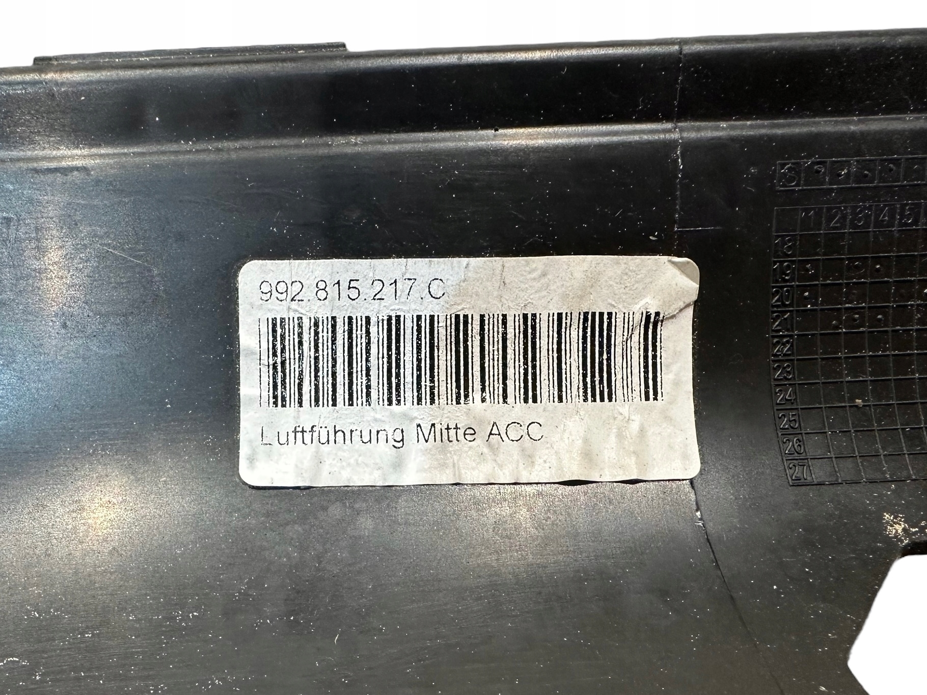 PORSCHE 992 intake cover air 992815217C