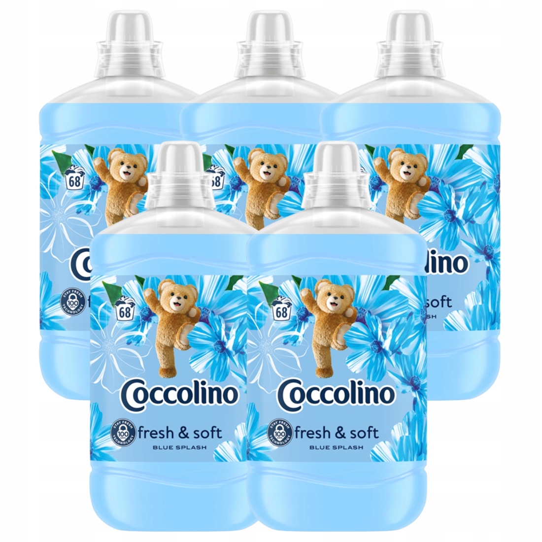 Coccolino Fresh&Soft Płyn do płukania Blue Splash 5x1,7 (340 prań)
