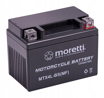 

Moretti akumulator Agm (Gel) 12V 4Ah MTX4L-BS