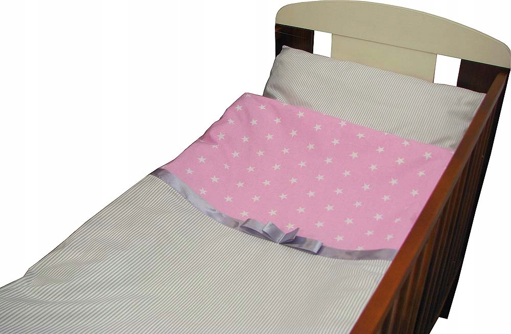 2 el. 90x120 Pościel z kokardką bawełna, poszewki