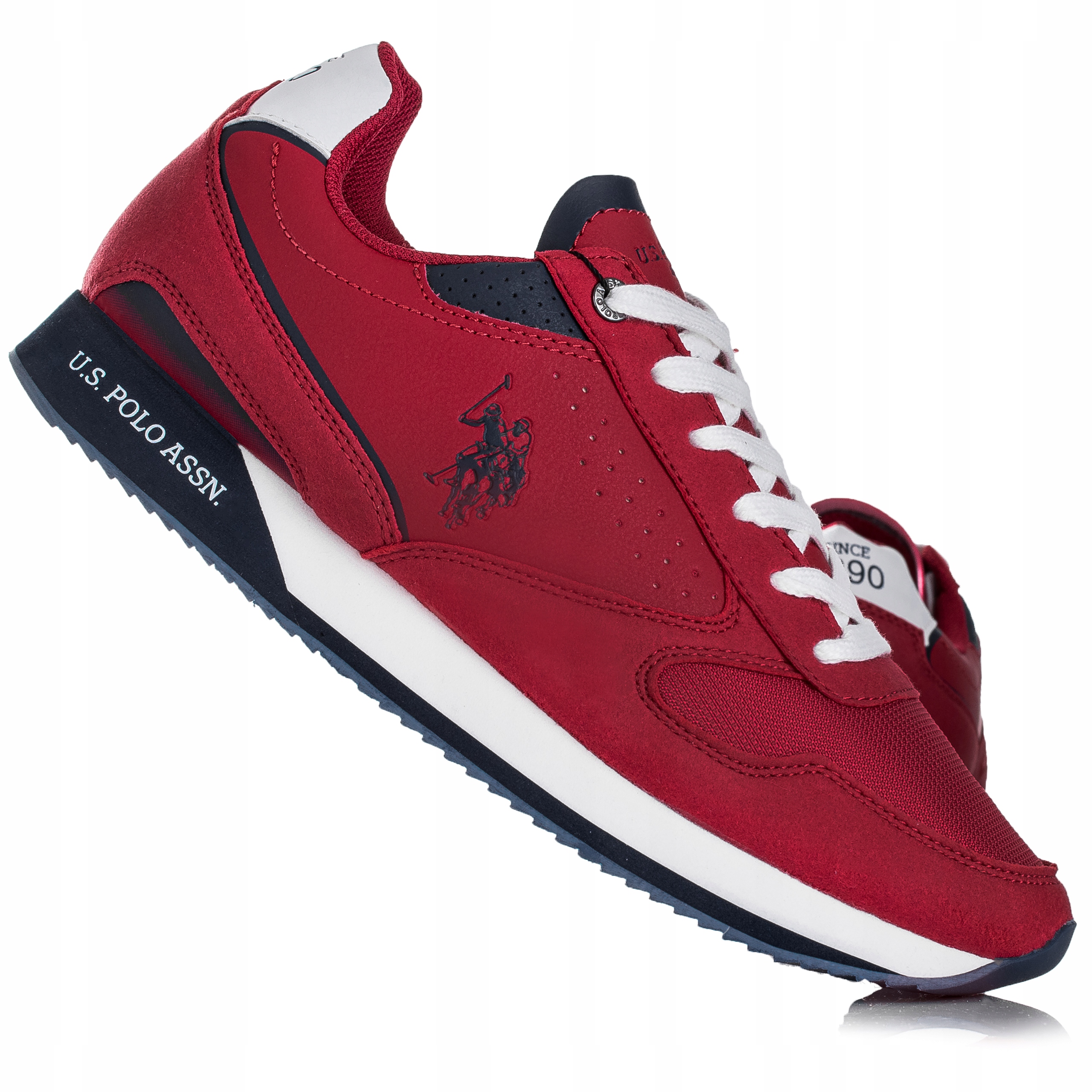 

Buty sneakersy męskie U.s Polo Assn. NOBIL003A-RED