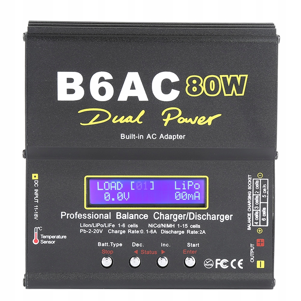 B6AC 80W CYFROWA ŁADOWARKA DO BALANSOWANIA
