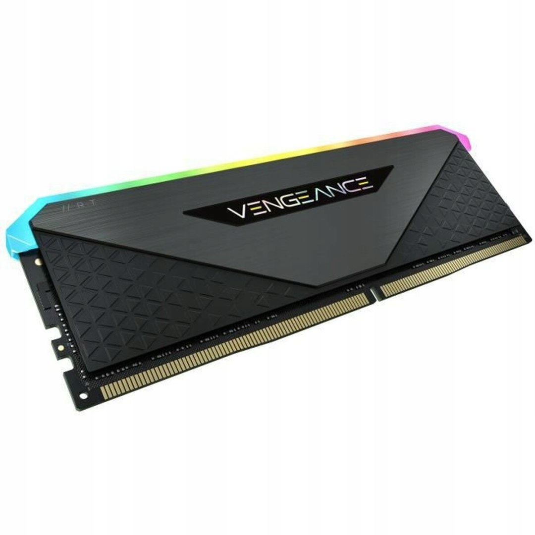 CORSAIR DDR4, 3200MHz 32GB 2x16GB Dimm, 16-20-20-38, XMP 2.0, Vengeance RGB RT Heatspreader, RGB LED, Black PCB, 1.35V, for AMD Ryzen — 8