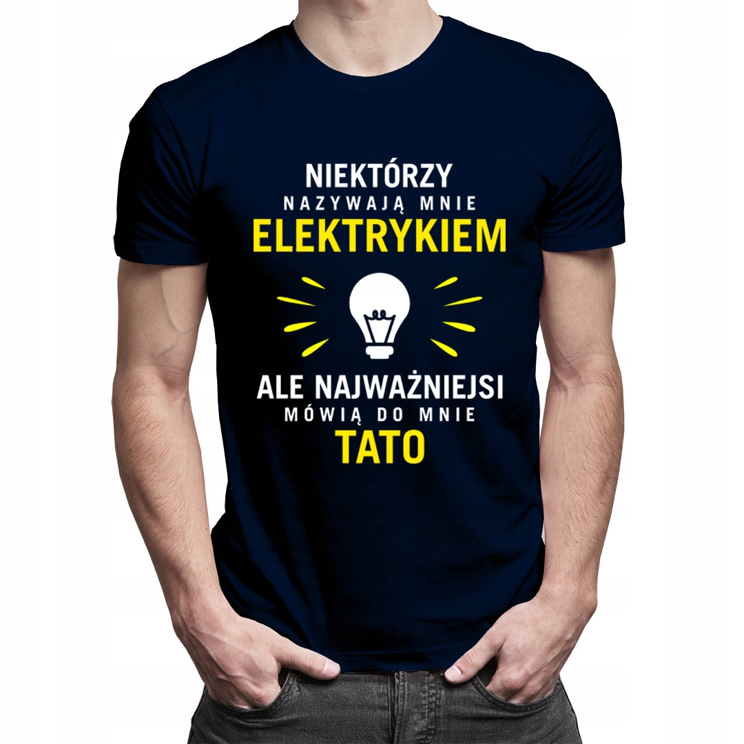 

Koszulka z idealnym nadrukiem dla taty elektryka