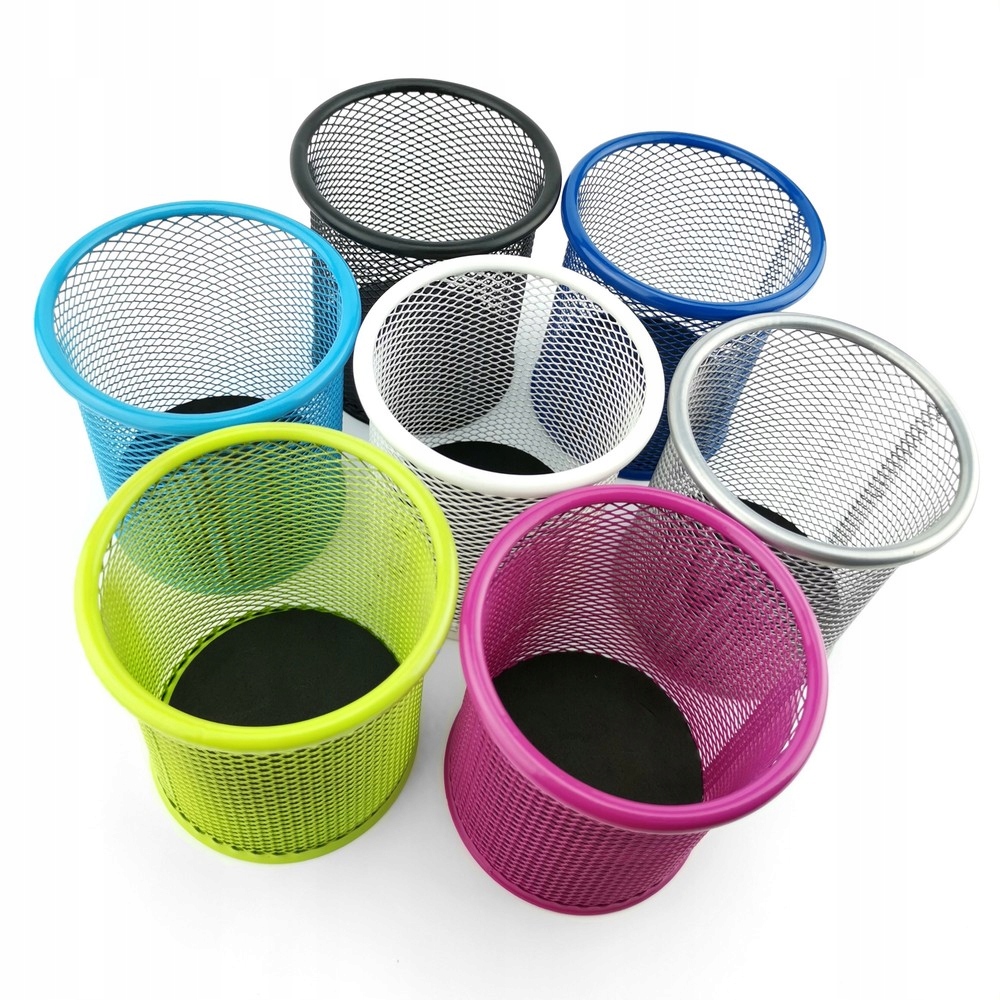 Przybornik na biurko kubek na długopisy pojemnik siatka czarny Certyfikaty zgodności CE