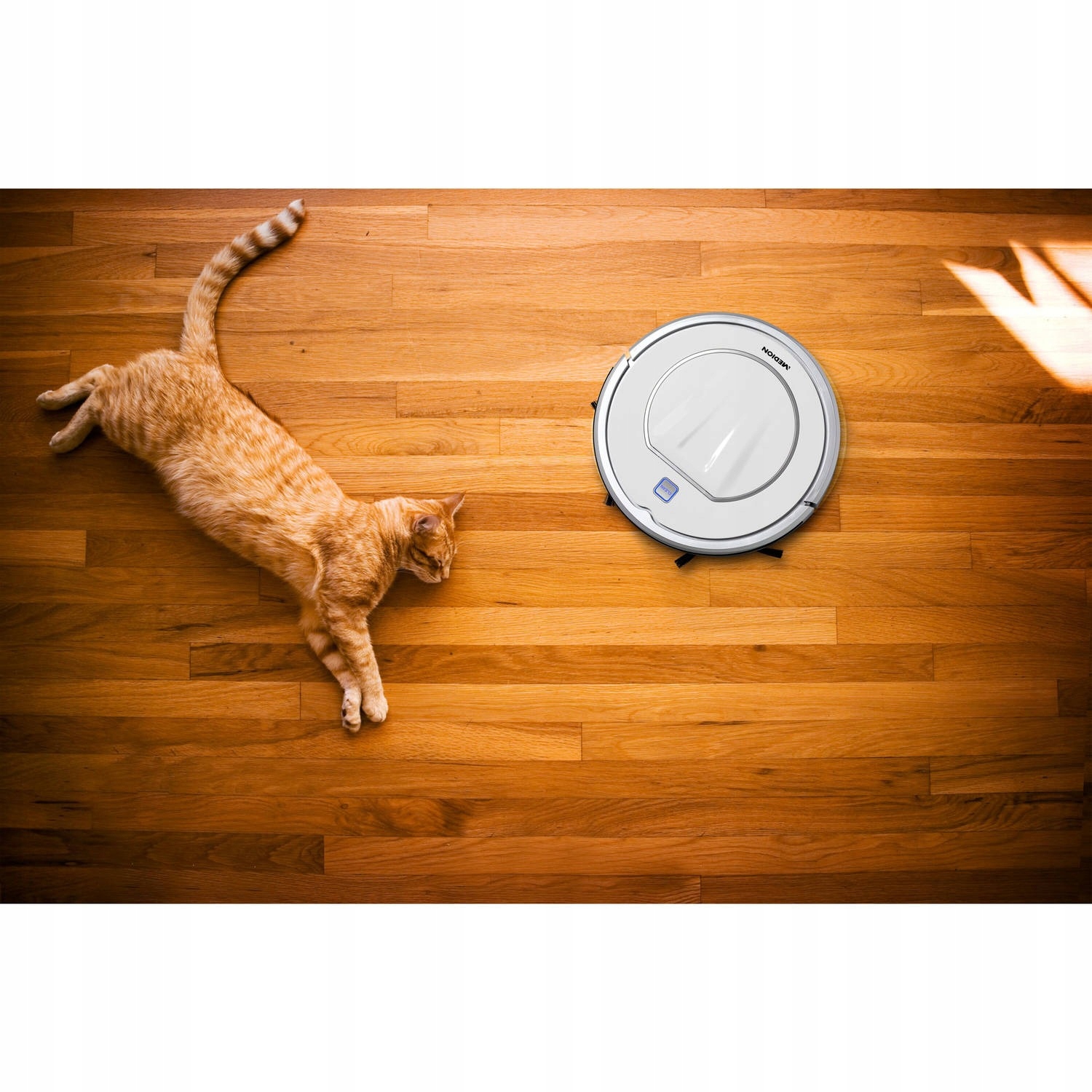 Robot sprzątający Medion MD19500 biały Komunikacja wskaźnik ładowania wskaźnik stanu akumulatora