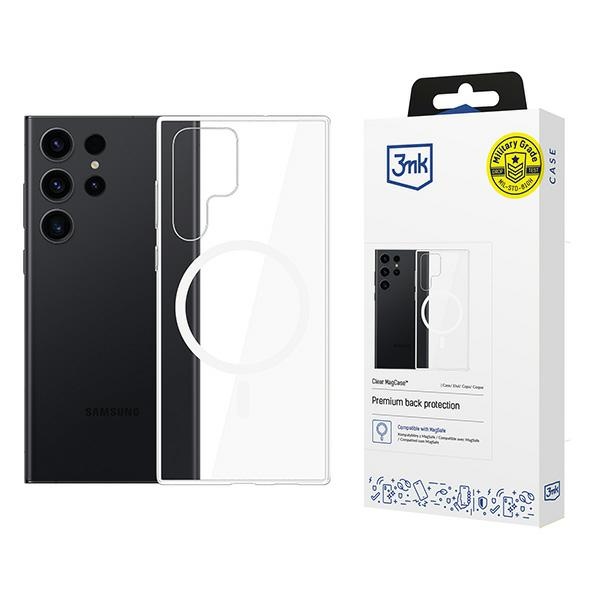 Obudowa 3MK do Samsung Galaxy S23 Ultra Clear MagCase przezroczysta