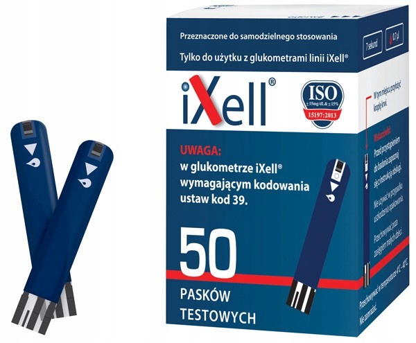 

Paski Do Glukometru Ixell 50 Pasków Pomiar Glukozy