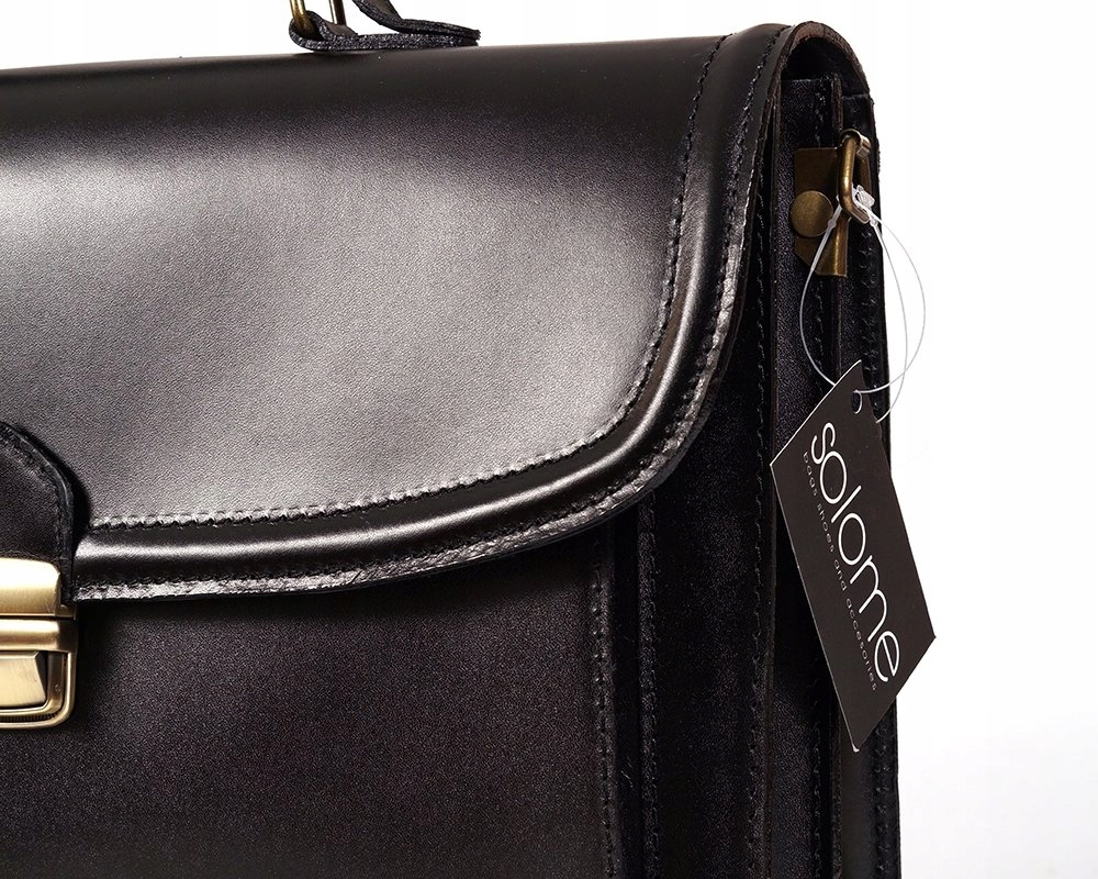 SKÓRZANA AKTÓWKA TECZKA NESESER SOLOME PORTWEST I CZARNA NA DOKUMENTY Model AKTÓWKA PORTWEST I BLACK