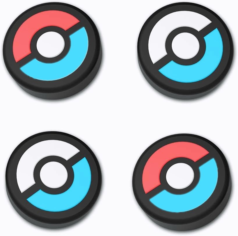 NAKŁADKI GRIPY GUMKI JOY-CON SWITCH 4SZT POKEBALL