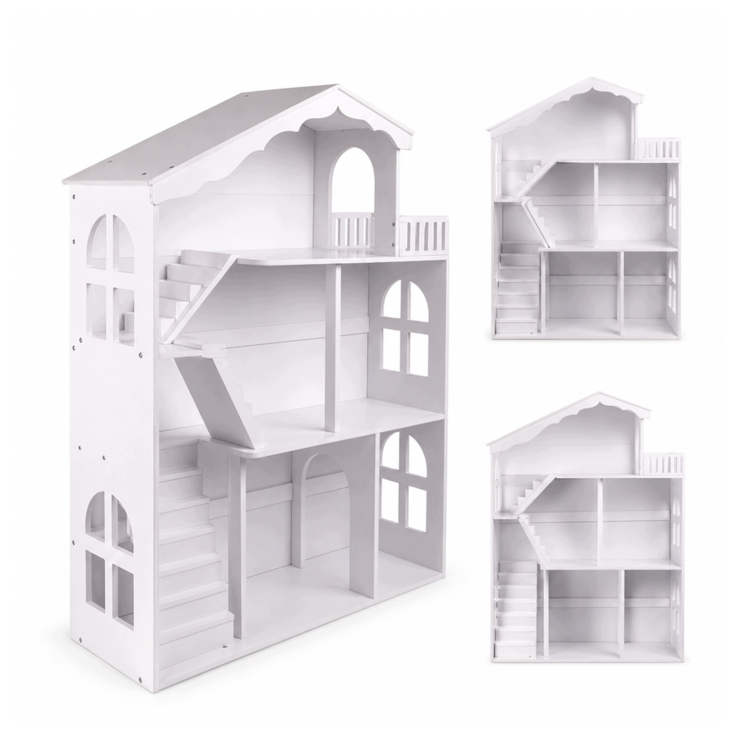 Regał Na Książki Dziecięce Domek 116cm 2w1 Mdf I Drewno, Idealny Do Pokoju