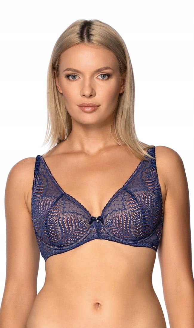 Nipplex LORENZA Biustonosz Push Up Granat 75D