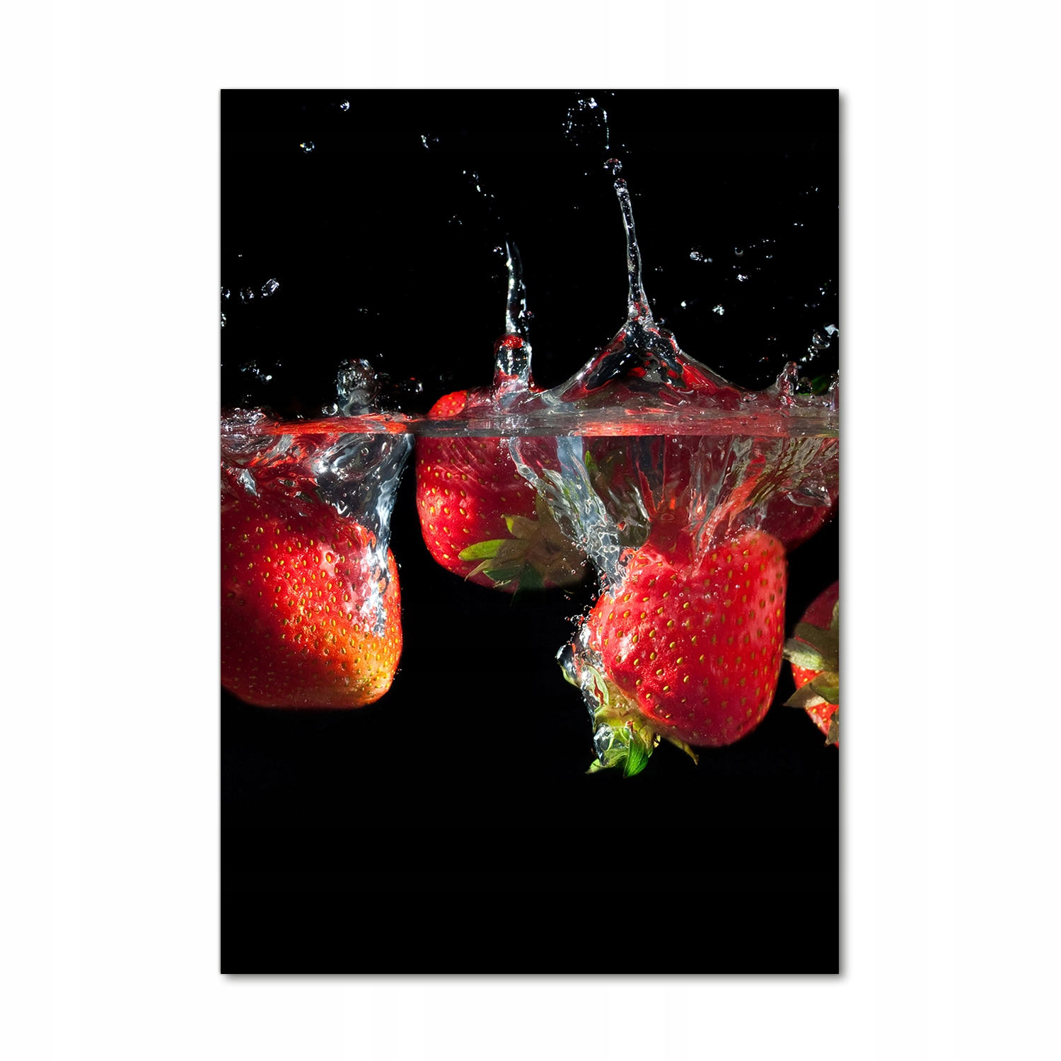 

Foto obraz akrylowy Truskawki w wodzie 70x100 cm