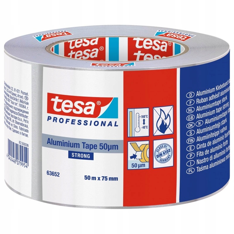 

Tesa 63652 Samoprzylepna Taśma Aluminiowa 75mm/50m