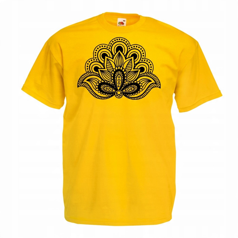 

Koszulka mandala symbol S żółta