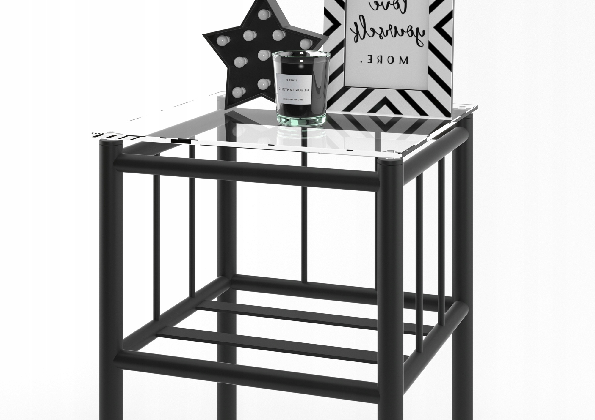 Metalowy stolik nocny wzór 3 Marka Lak System