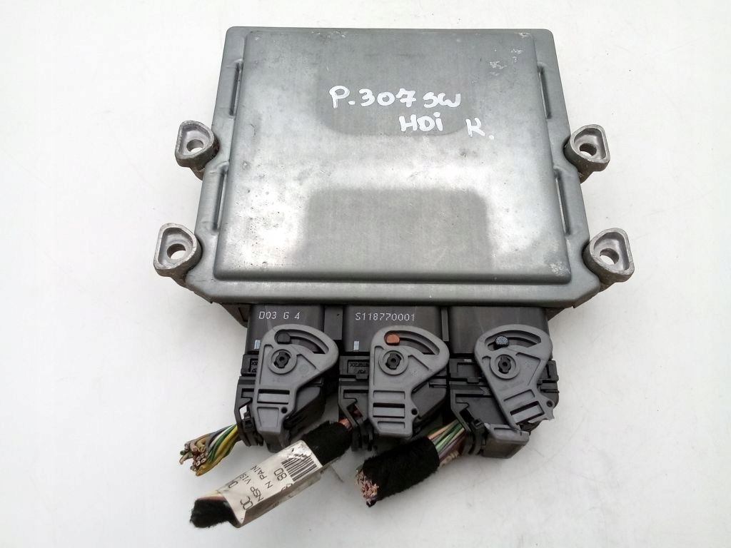 Peugeot 307 computer bedienteil stecker 9656413180