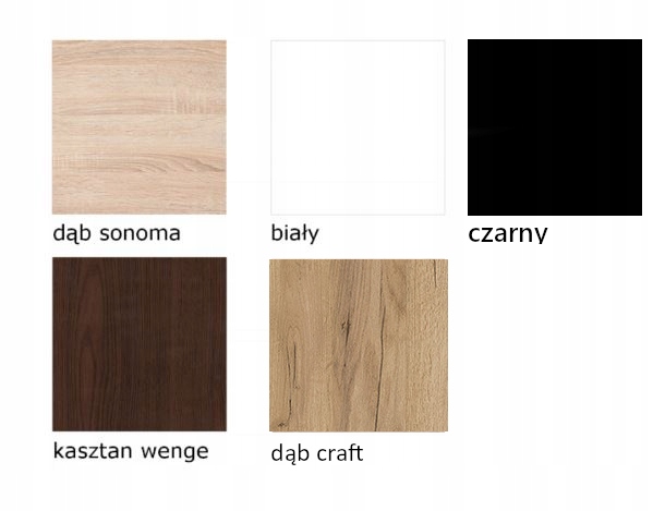 Biurko komputerowe z szufladami Beta 3 Dąb Craft Głębokość mebla 43 cm