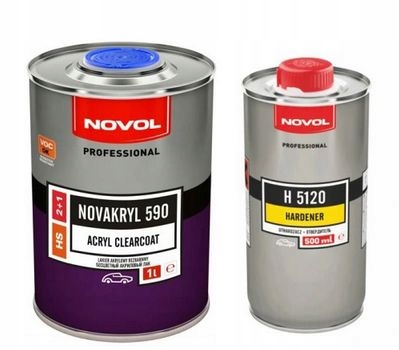 

Lakier Bezbarwny Novakryl 590 Hs 2+1 1L utwardza