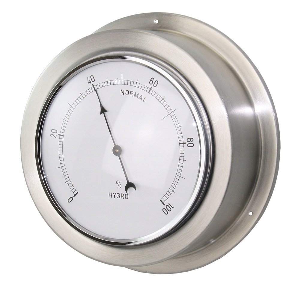 Hygrometr z nerezové oceli Ø140 mm