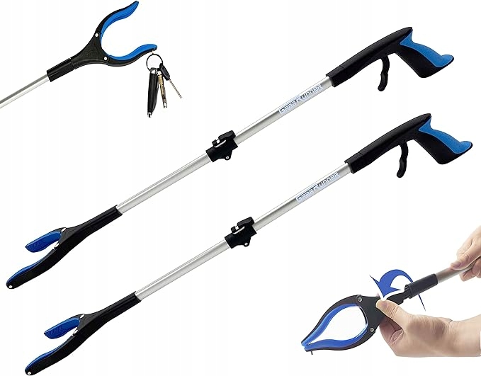 2x Składany Szczypce Chwytak Dla Seniora Z Magnesem Głowica I Obrotowa 360°