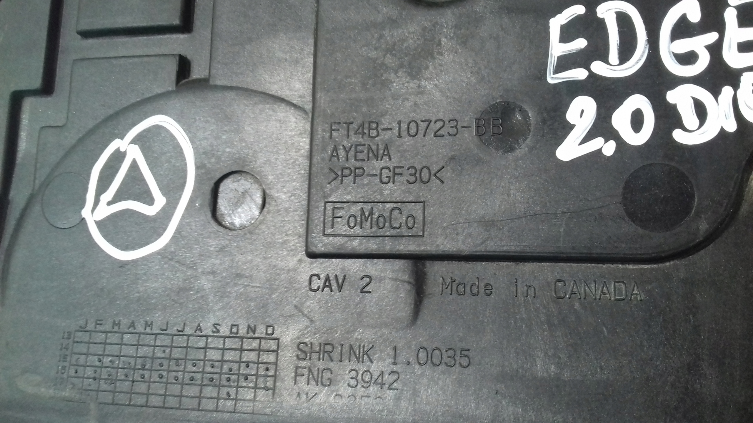 Porte pour batterie FORD EDGE MK2