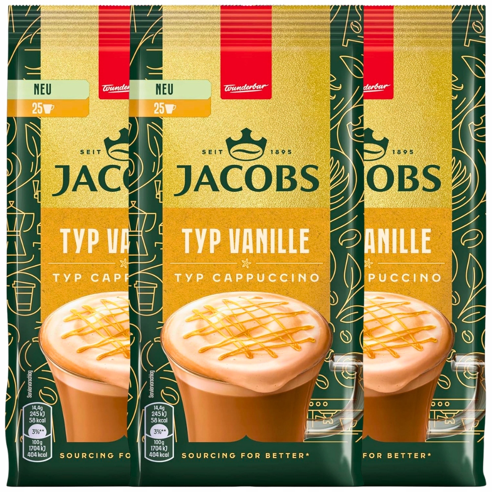 Jacobs Cappuccino Vanille 3x360 g