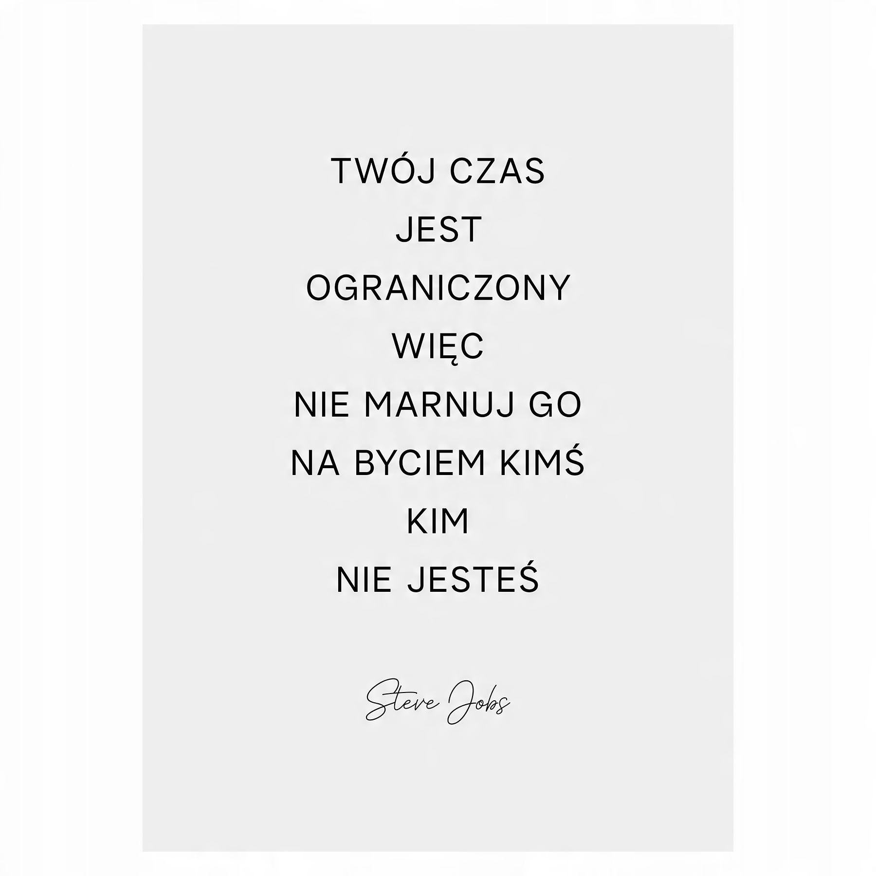 

Plakat 50x70 cytat Steve Jobs