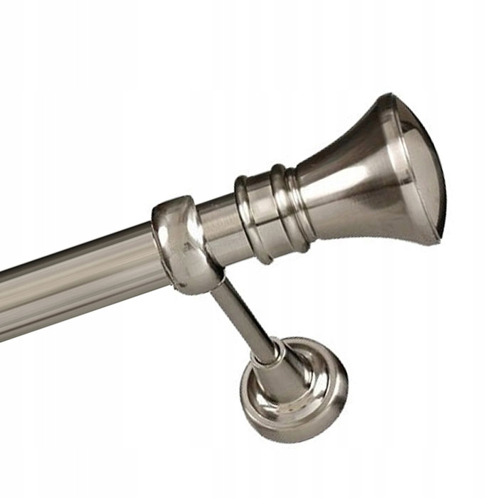 

Klasyczny karnisz 170 cm 25 mm bez żabek stal