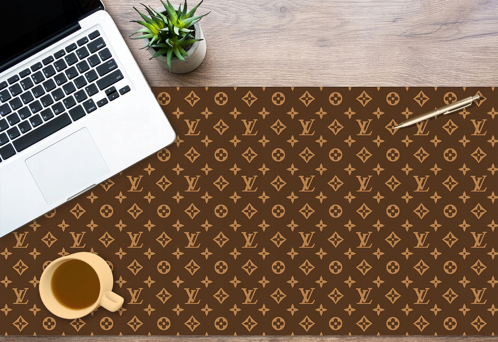 Mata ochronna na biurko jak patern Louis Vitton Marka matoMAT