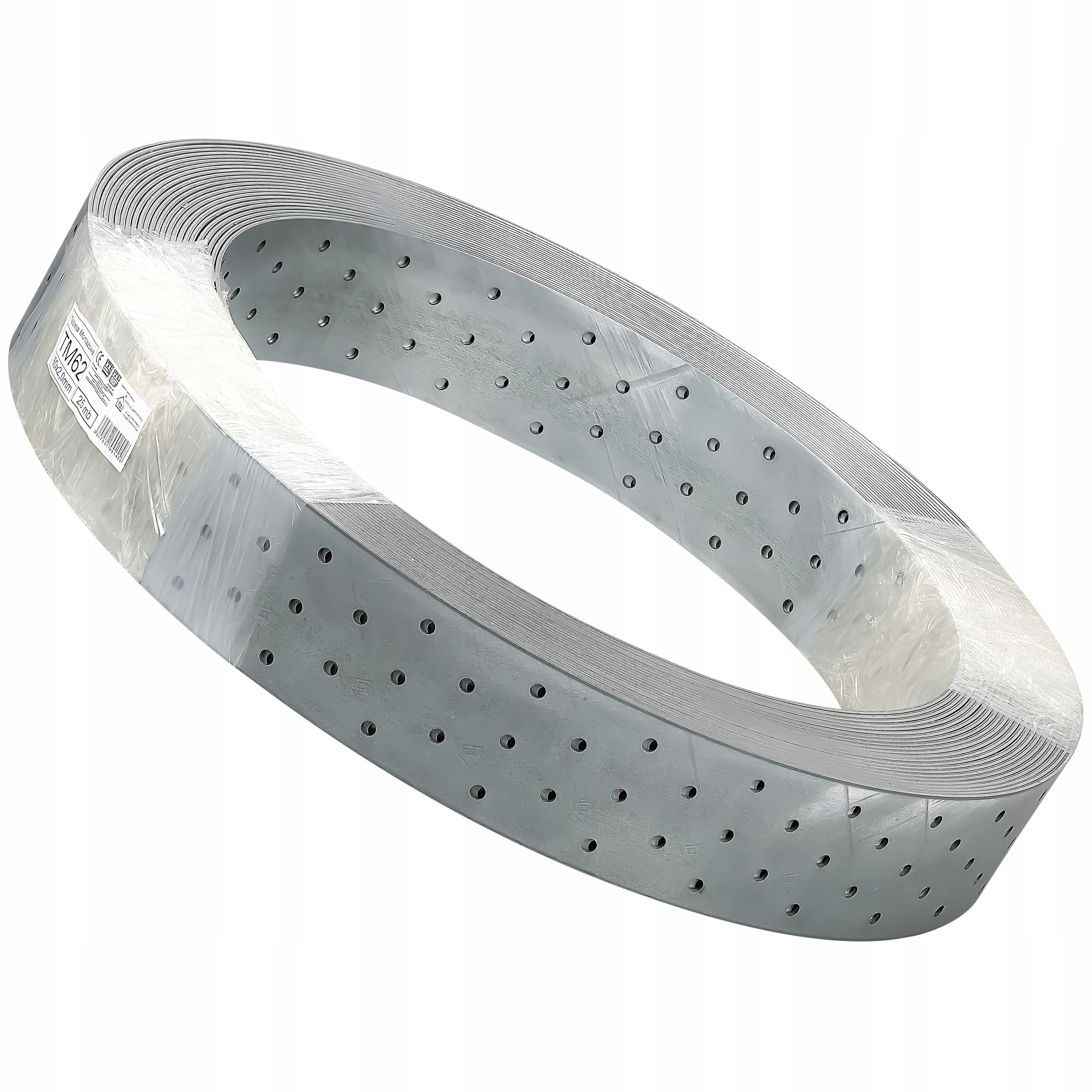 Montážna páska perforovaná oceľ pozinkovaná hrubá pevná 60x2 TM62 25 m